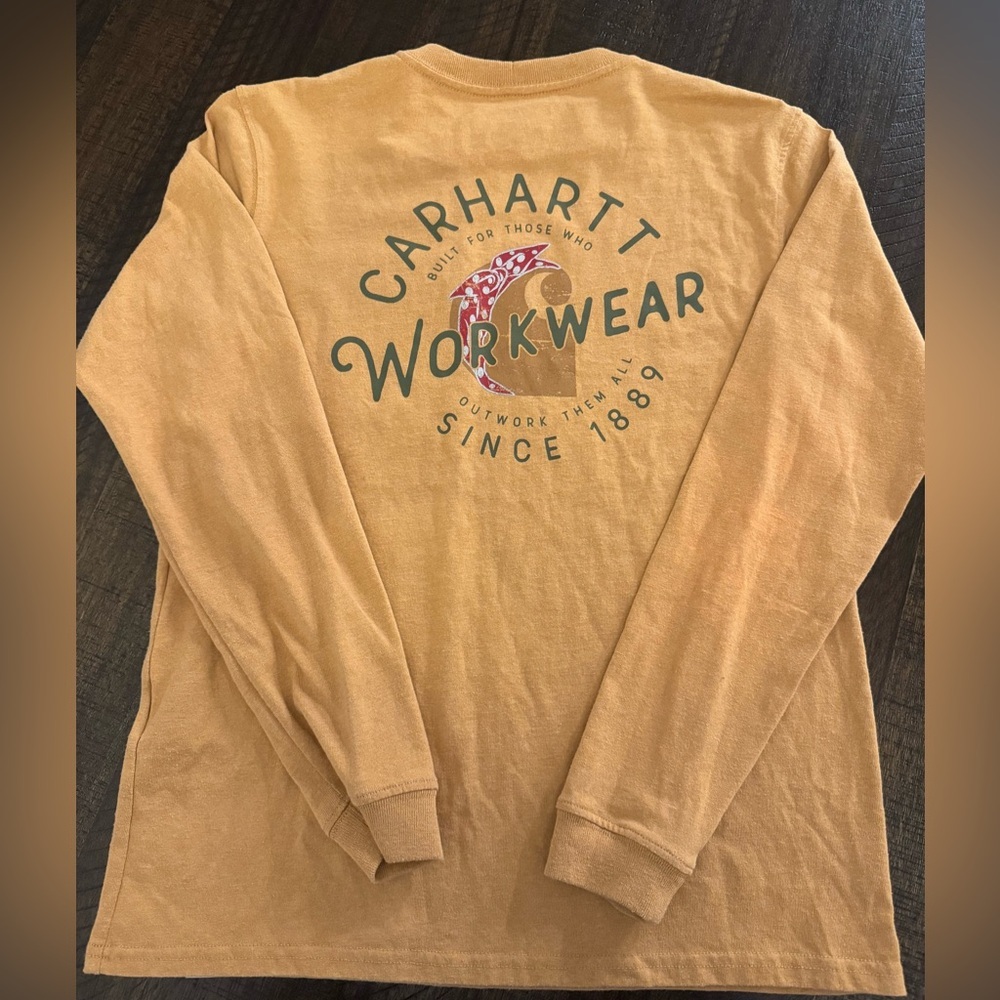 Vintage Carhartt Workwear XS Long Sleeve Tee